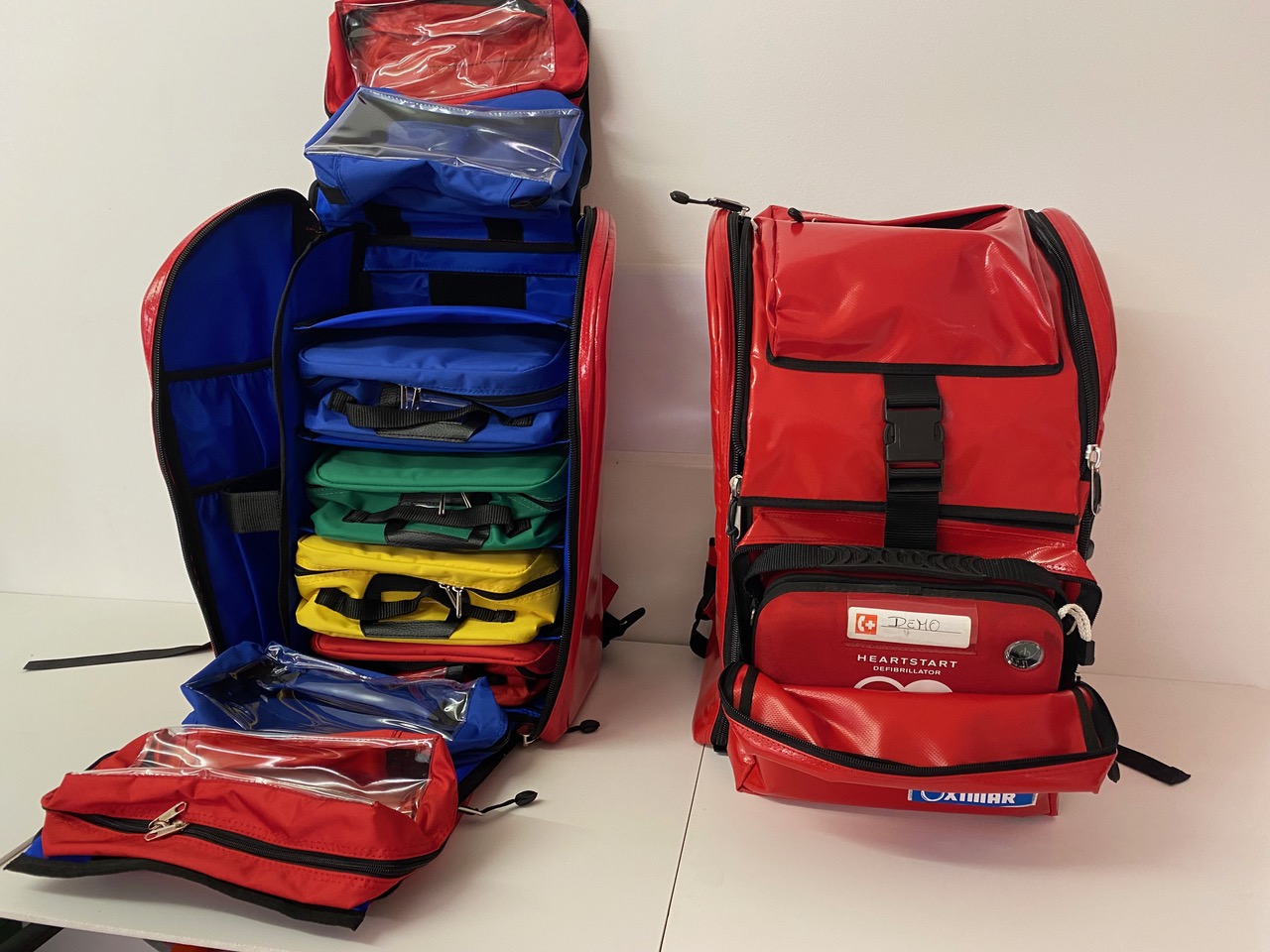 Mochila primera intervencion emergencias pvc