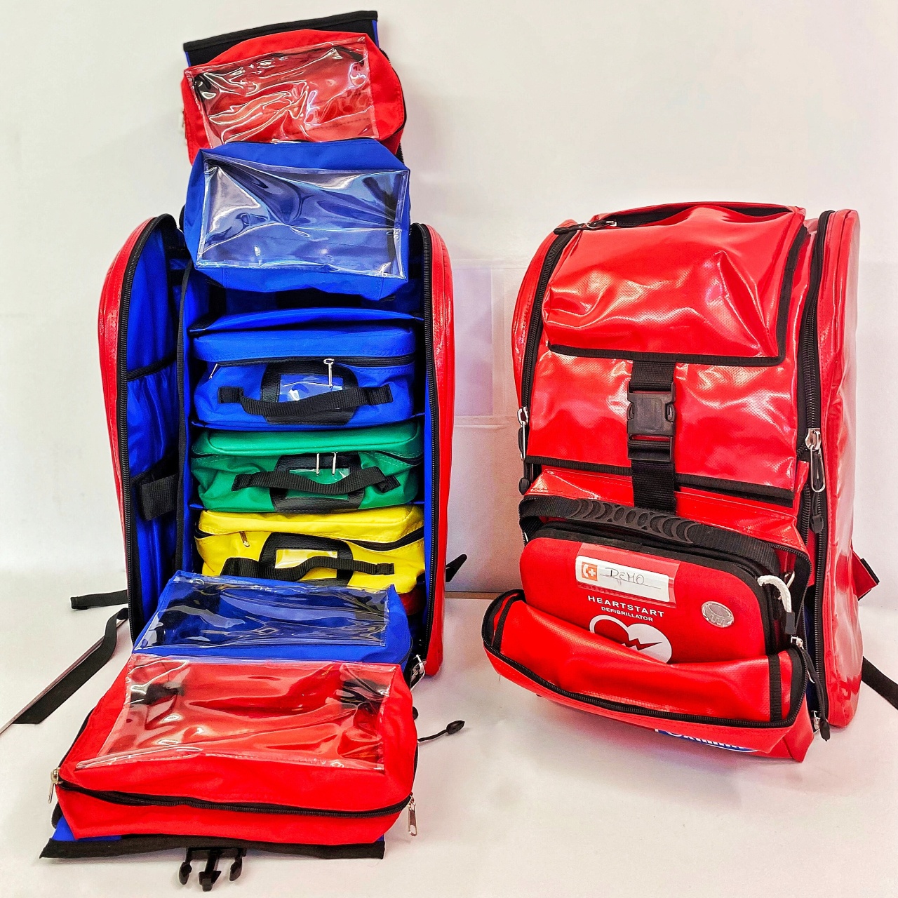 Mochila primera intervencion emergencias pvc